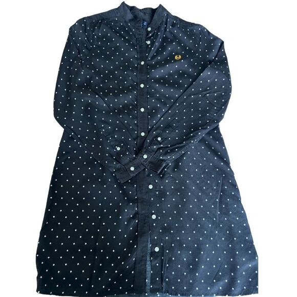 FREDPERRY Ladies Diamond Print Shirt Color Black Size 4 - Picture 5 of 6